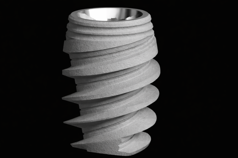 Implant dentaire en titane